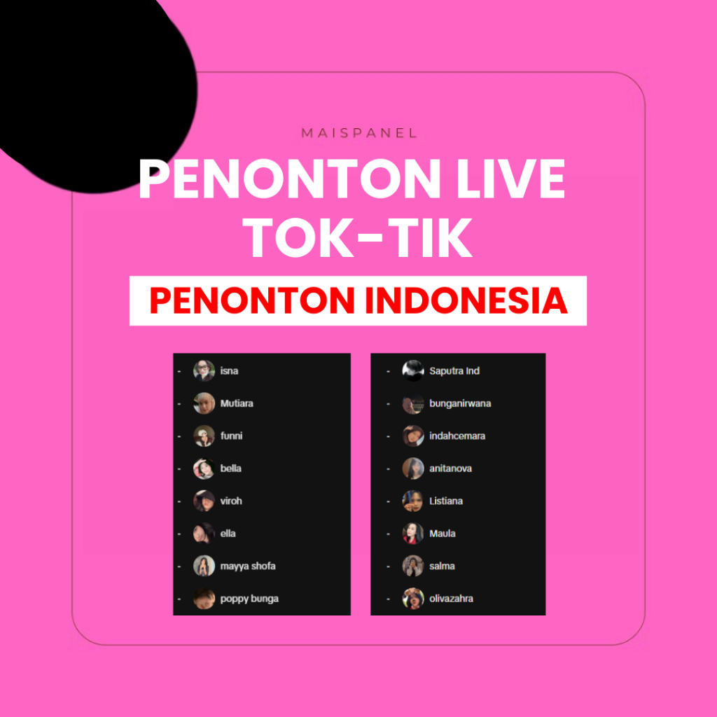 PENONTON VIEW LIVE TIKTOK INDONESIA