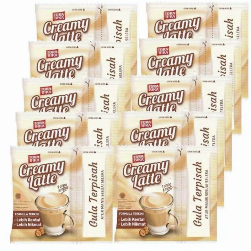 

KOPI TORABIKA CREAMY LATTE 1 RENCENG ISI 10 PCS