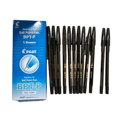 

pulpen pilot hitam dan biru/pcs