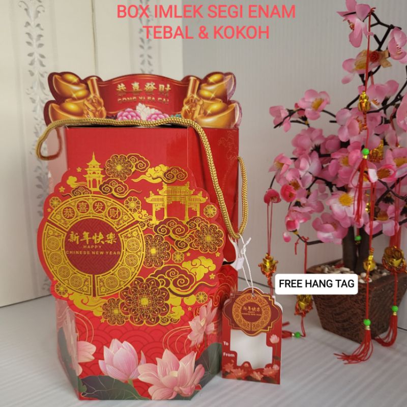 

Box Imlek / Dus Hampers Imlek / Box Kue Kering Chinese New Year / Toples 500 Gram