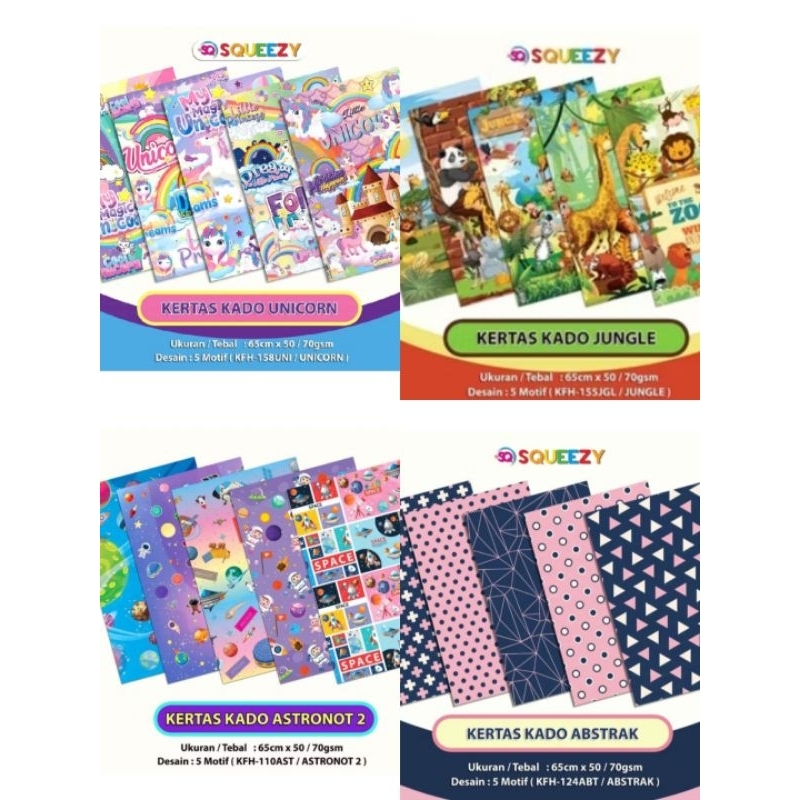 

1 lembar kertas kado