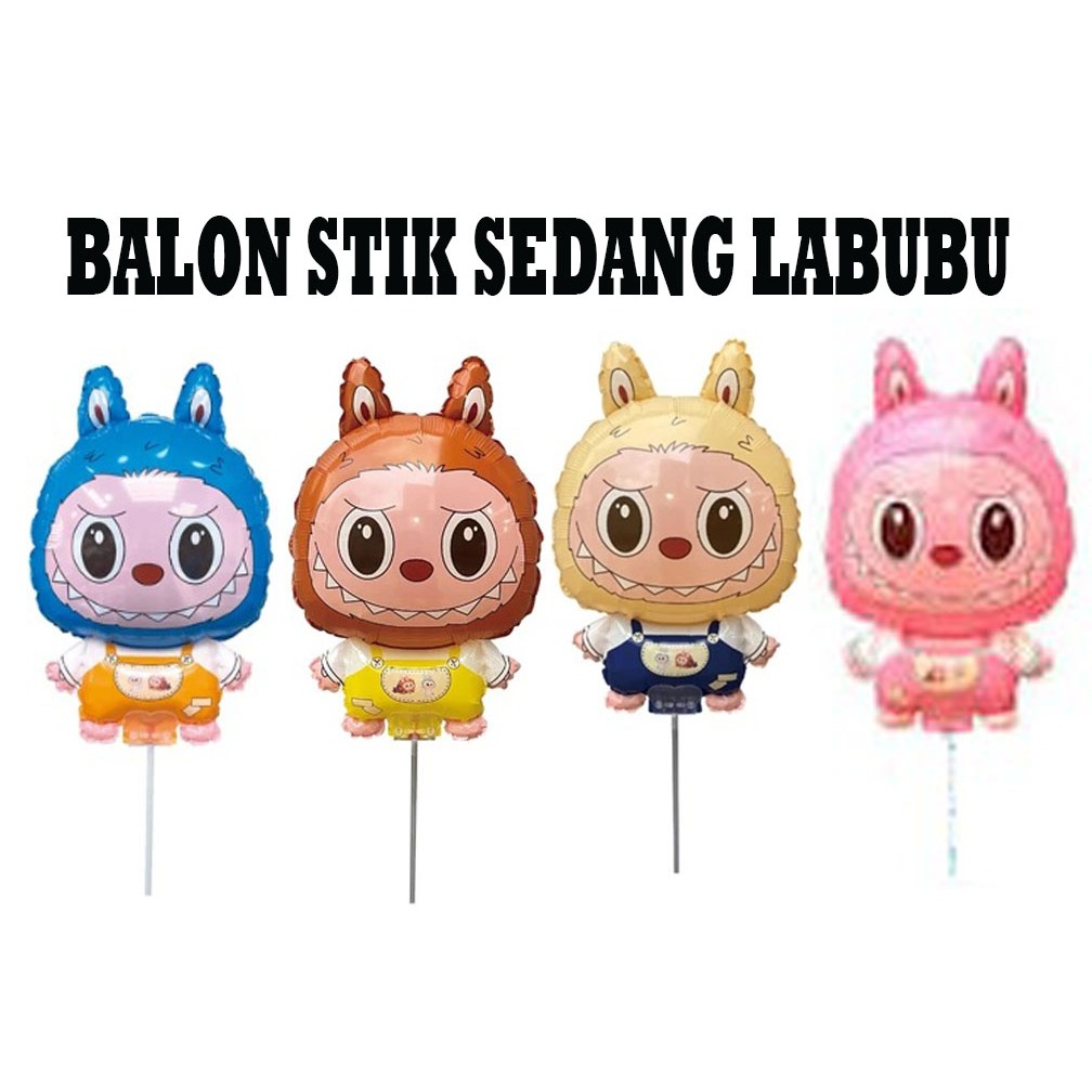 

Balon Stik Labubu Sedang