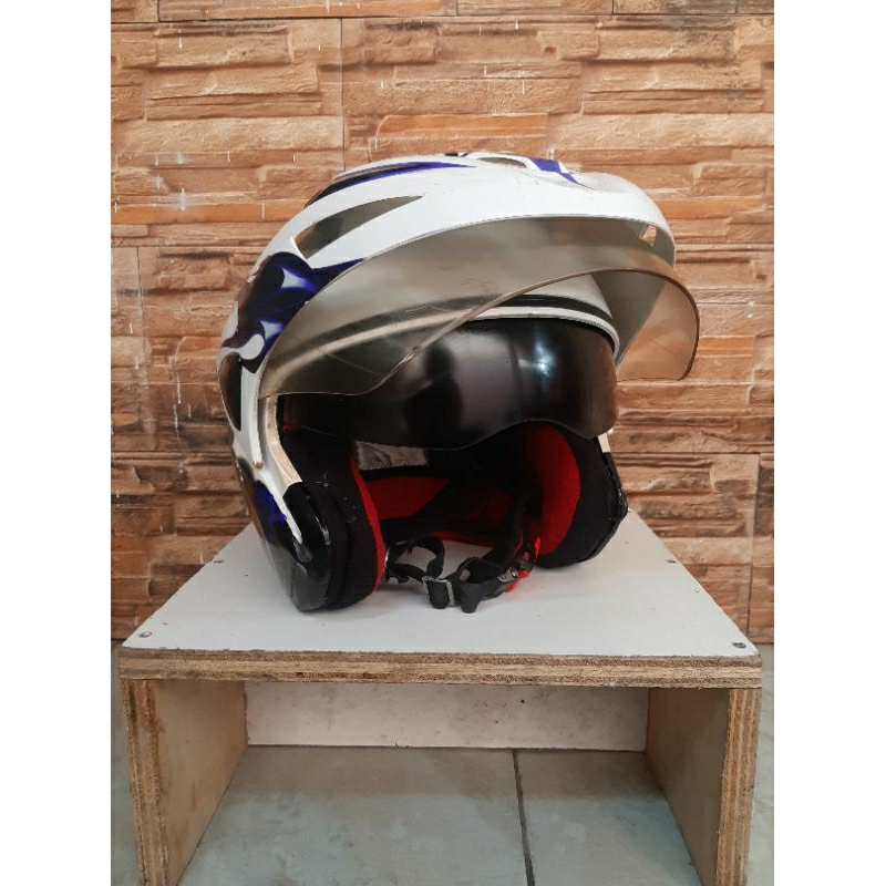 Helm NHK Predator Double Visor Size.M (Bekas)