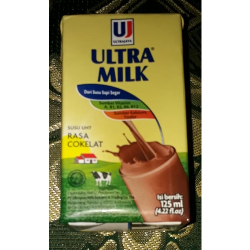 

Susu Ultra Milk Rasa Coklat 125 ml 1 dus isi 40