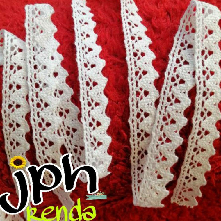 SPECIALPRICE Renda rajut lebar 15cm renda kait lebar 15cm isi 2yard