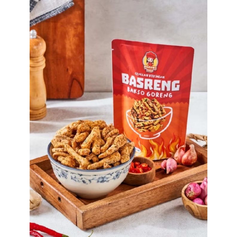 

Parayu Food - Basreng Bakso Goreng Variant Rasa Original Kemasan 50 Gram