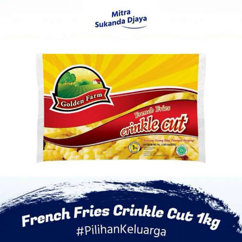 

GOLDEN FARM French Fries Crincle Cut 1 Kg