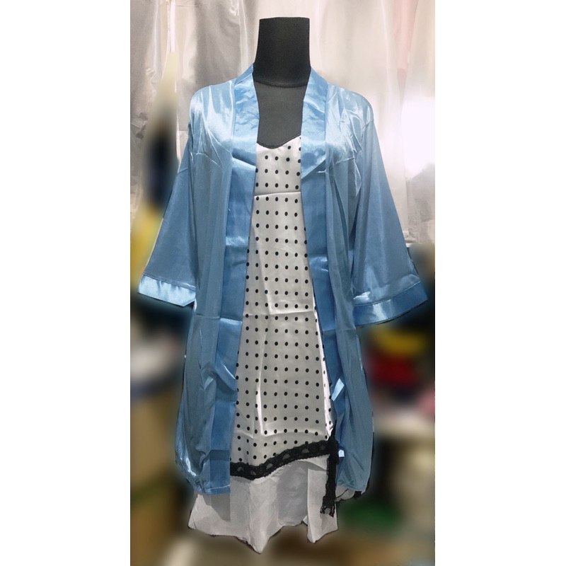 Light Blue Chemise Pajamas Dress Cute Lingerie