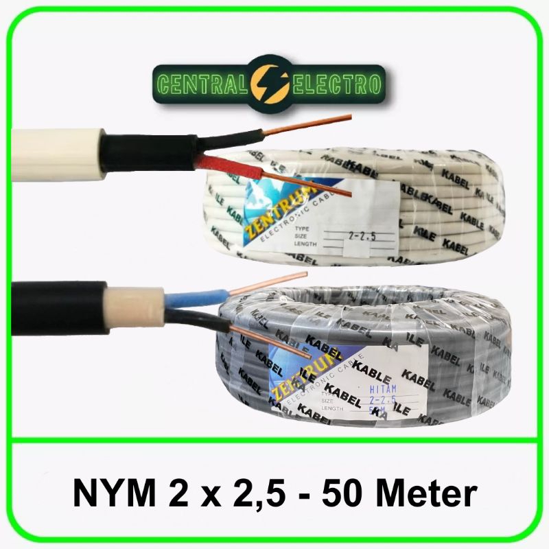 Kabel Listrik Kawat NYM 2 x 2.5 (50 meter)