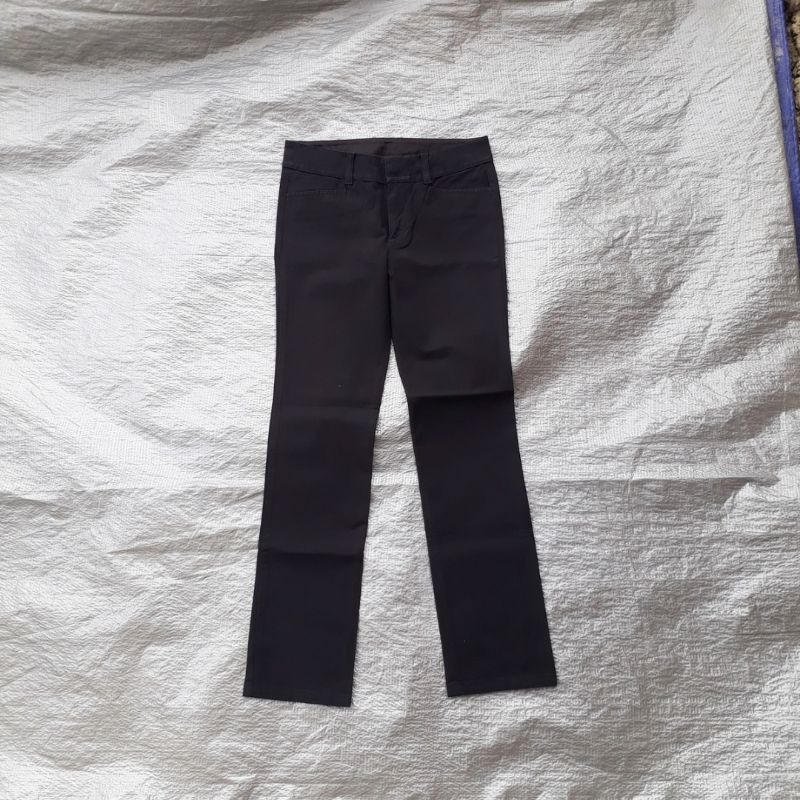 Women work pants denim uniqlo stretch ( Second/bekas )