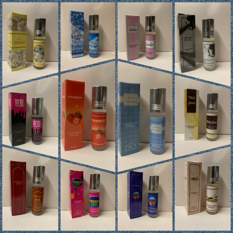 paket usaha parfum roll on 6ml premium