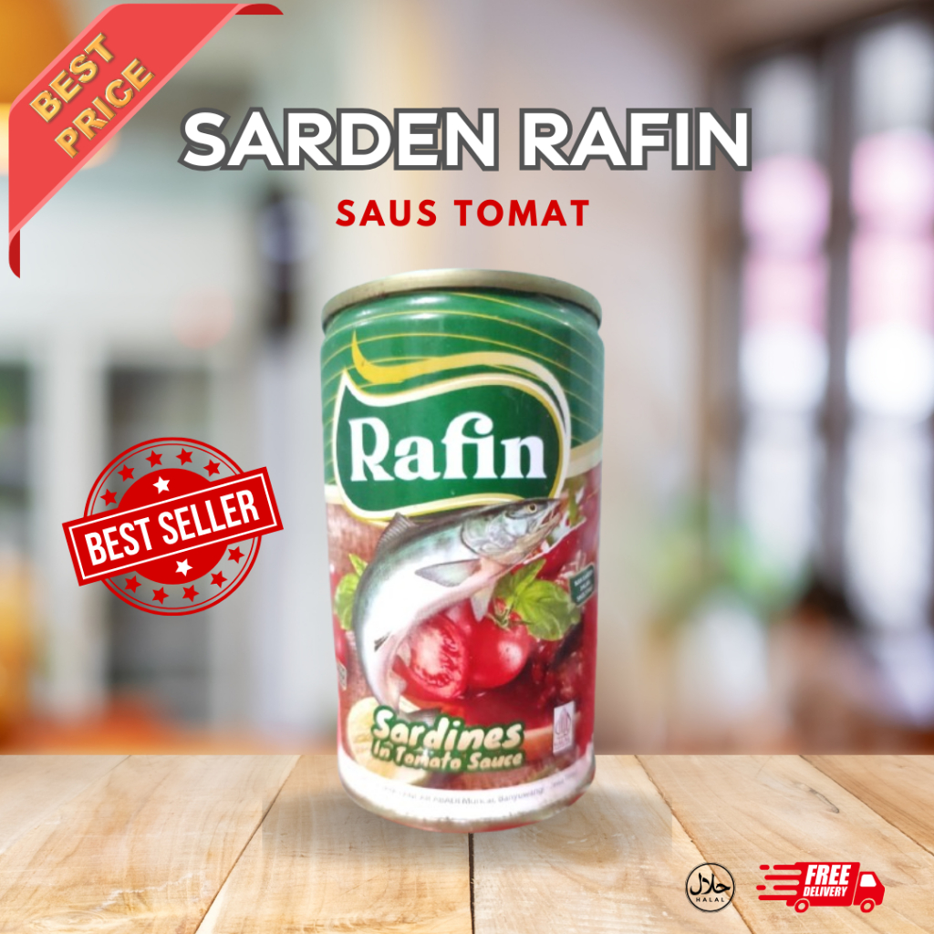 

PAKET HEMAT 5 PCS | RAFIN SARDEN KALENG SAUS TOMAT 5PCS EXPIRED 2026