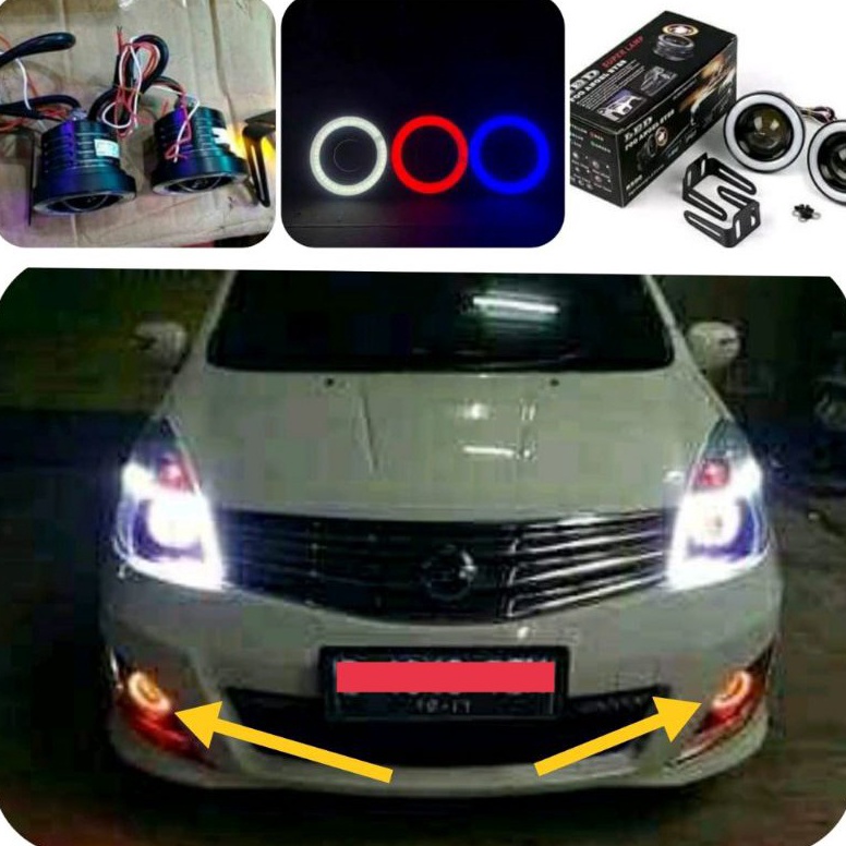 MURAHMERIAH kabutFoglamp angel eyes ALL Nissan Grand LivinaNissan JukeNissan Evalia  DLL