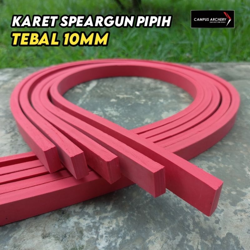 KARET SPEARGUN 10MM PIPIH / KARET PANAH IKAN GEPENG 10MM RUBBERBAND SPEARFISHING BEST SELLER