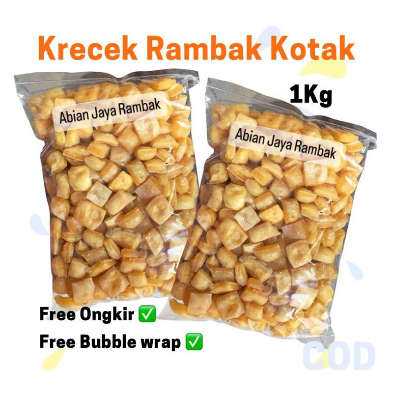 

[ 1 kg ] Krecek Rambak Kotak / Dadu | Dorokdok