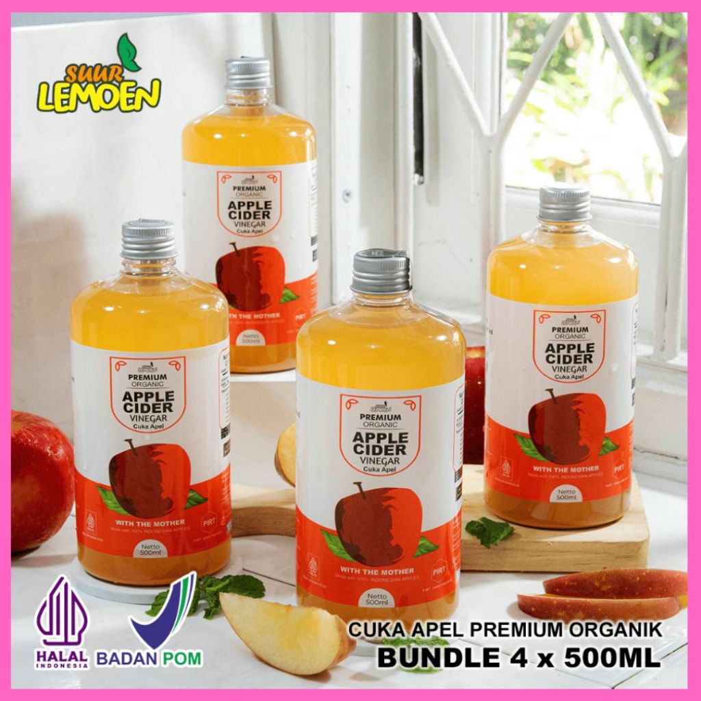 

Suur Lemoen Paket Cuka Apel Original 2 Liter Halal BPOM