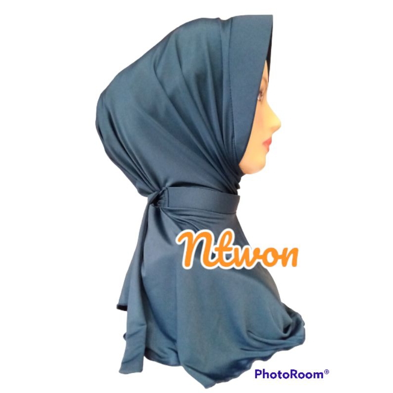 JILBAB BIRU TOSCA TUA PET KECIL 5 CM LIMITED EDITION