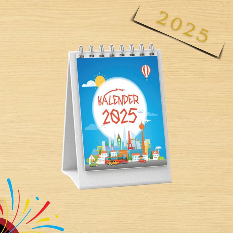 

TOOKE - Kalender 2025 / Calender 2025 / Kalender Meja 2025 Happy New Year / Kalender Mini 2025