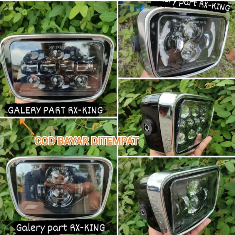 Lampu Depan Daymeker oval  Rx King  fulset