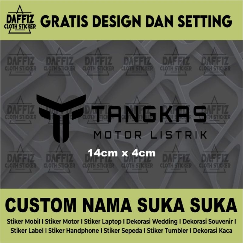 STICKER CUTTING SEPEDA LISTRIK TANGKAS