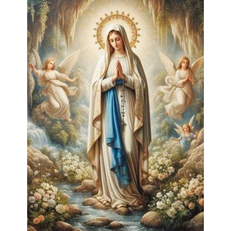 hiasan dingding poster jumbo bunda maria11 terbaru