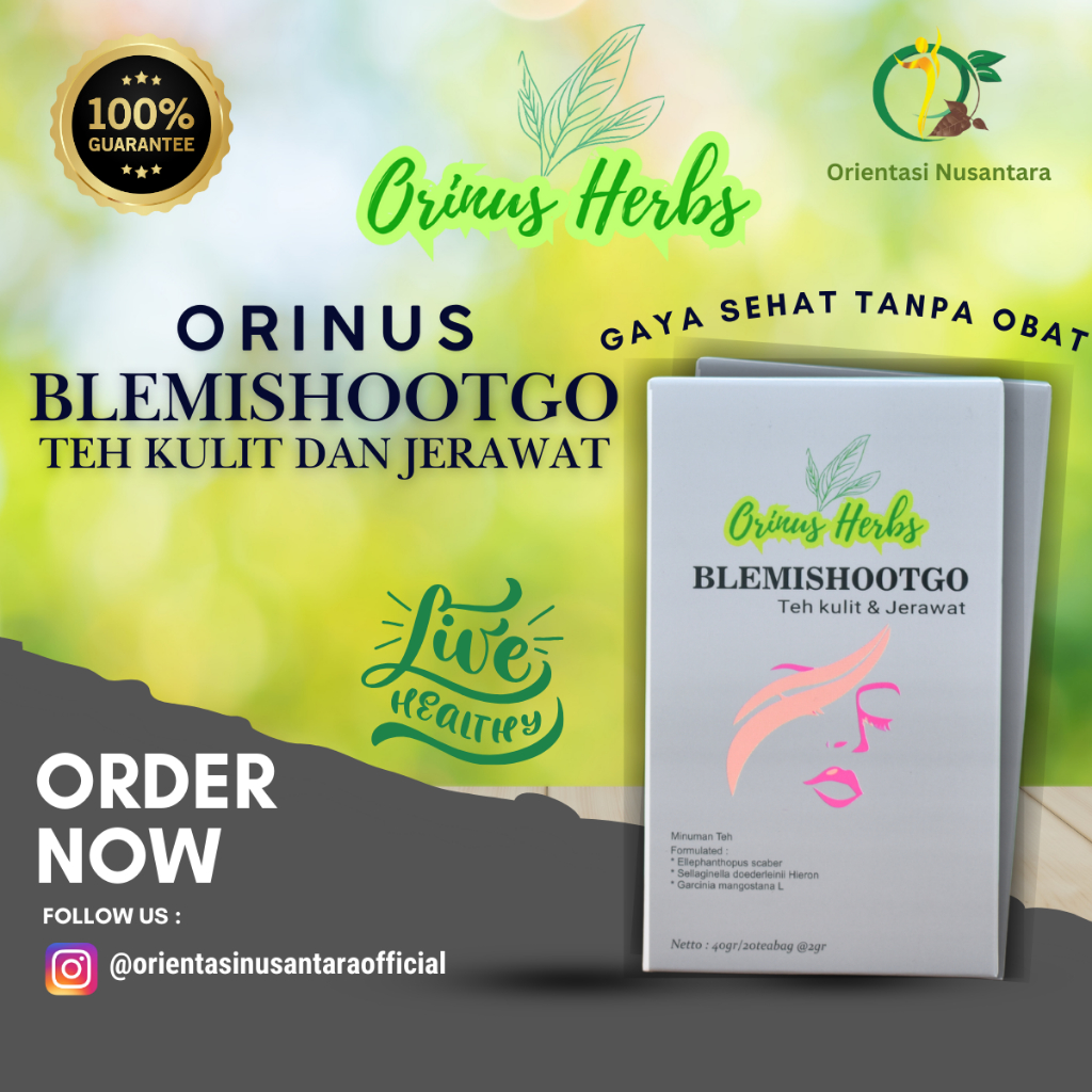 

Orinus Herbs Blemishootgo Teh Kulit dan Jerawat