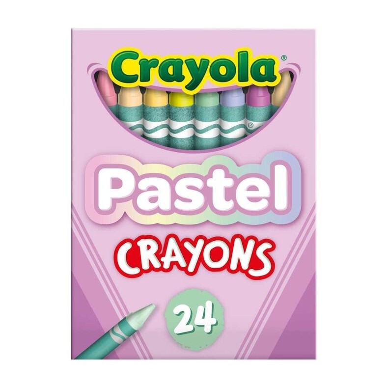 

Crayons Isi 24 Non Toxic Crayola Pastel Color