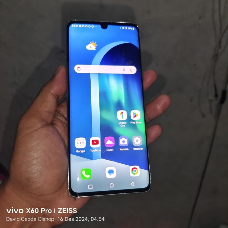 LG VELVET 5G 128GB 6GB - Second - BekasFullset - Black TERMURAH
