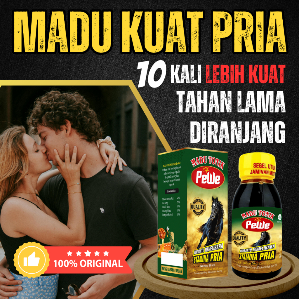 

MADU Tonik PEWE Stamina Pria Perkasa Kuat Alami Tahan Lama Untuk Malam Panjang Tak Terlupakan