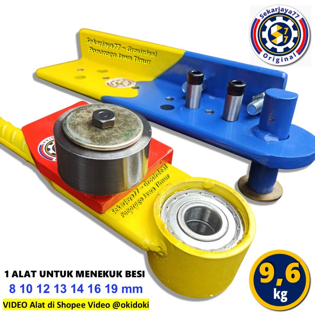 Alat Bending Besi ALat penekuk Besi 8 10 ulir 12 13 14 16 ulir 19 ulir Sekarjaya77 OK0819a05