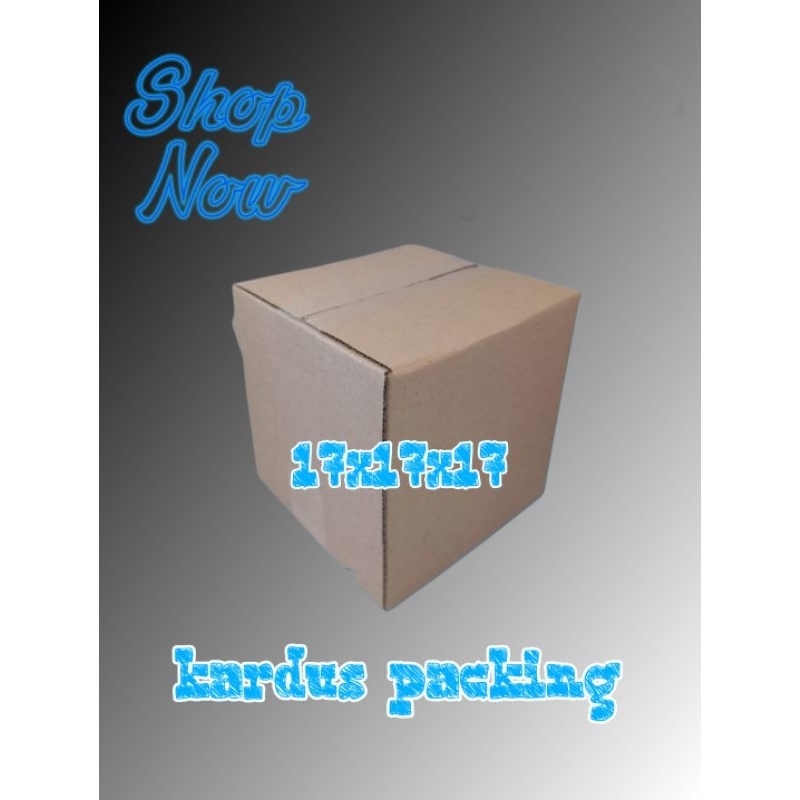 

kardu packing UK 17x17x17 kardus polos kardus sedang