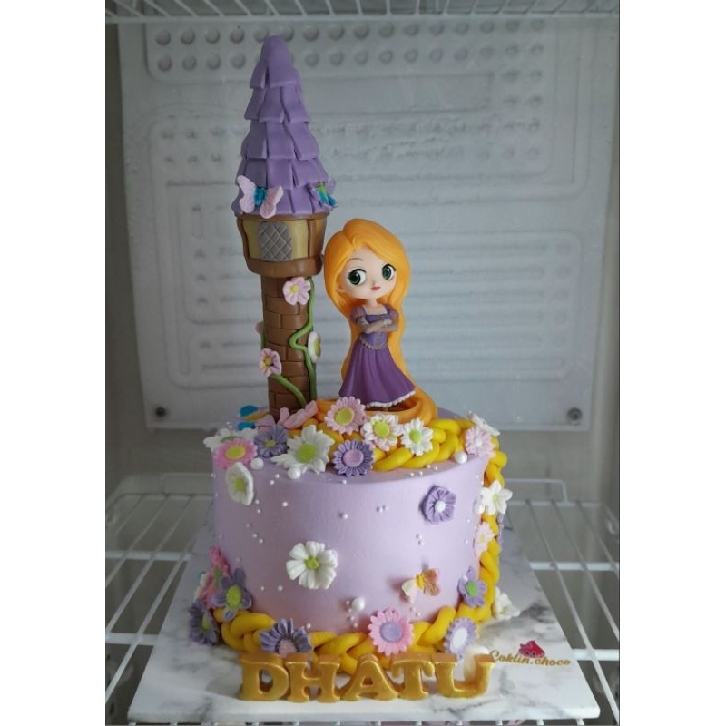 

kue ulang tahun Rapunzel/ cake birthday Rapunzell / birthday cake princess Rapunzel