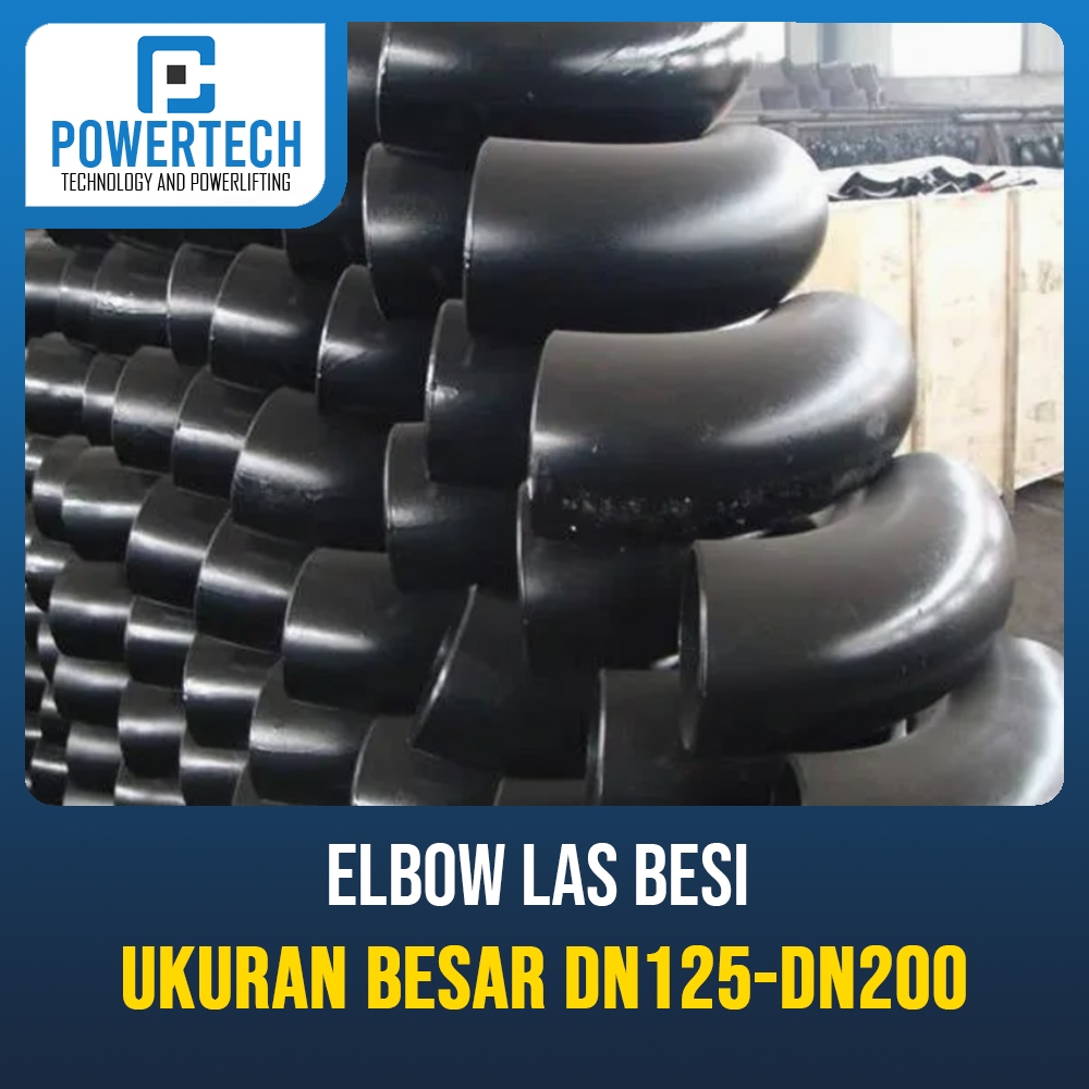 Elbow Las BESI - ukuran BESAR  Ornamen Pipa Besi DN125, DN150, DN200