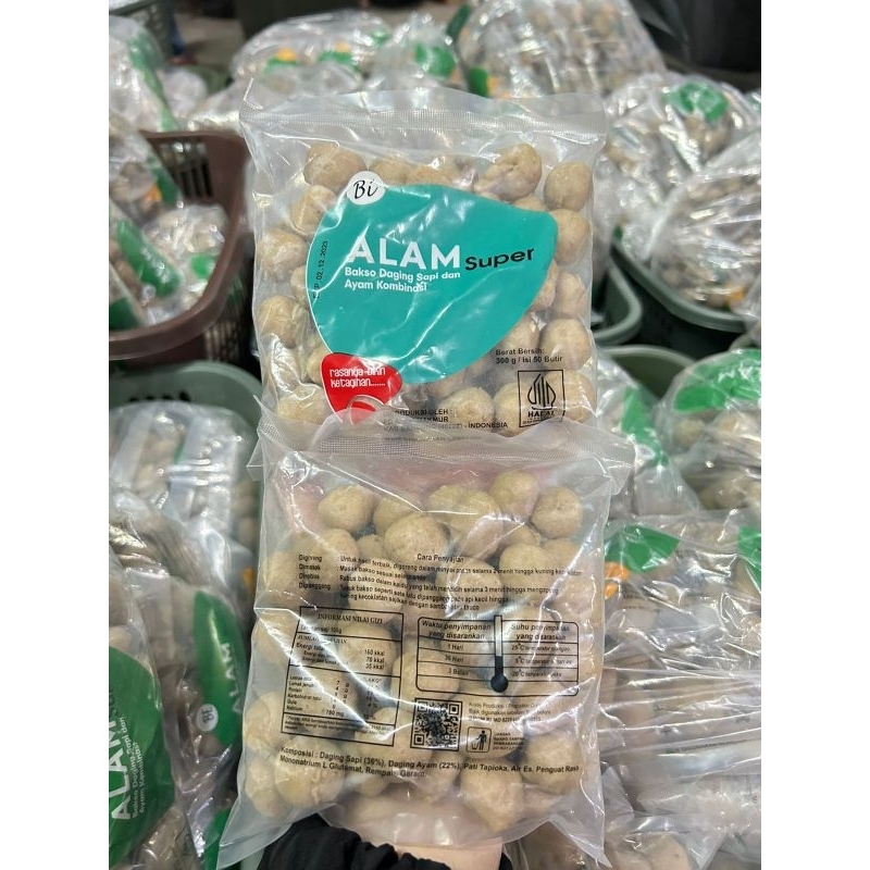 

Bakso Alam 300 gram isi 50 pcs