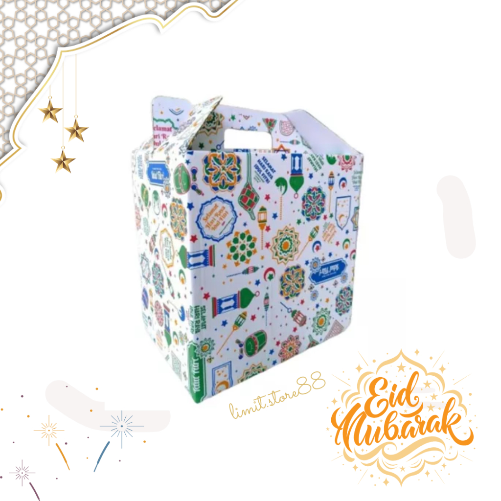 

Box Jinjing 33x23x32 Gable Box Eid Mubarok Idul fitri Bingkisan lebaran/Parcel/Lebaran/idul Fitri