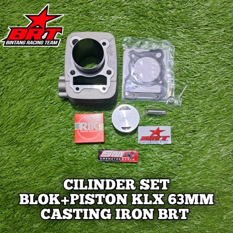 CILINDER SET BLOK+PISTON KLX 63MM CASTING IRON BRT