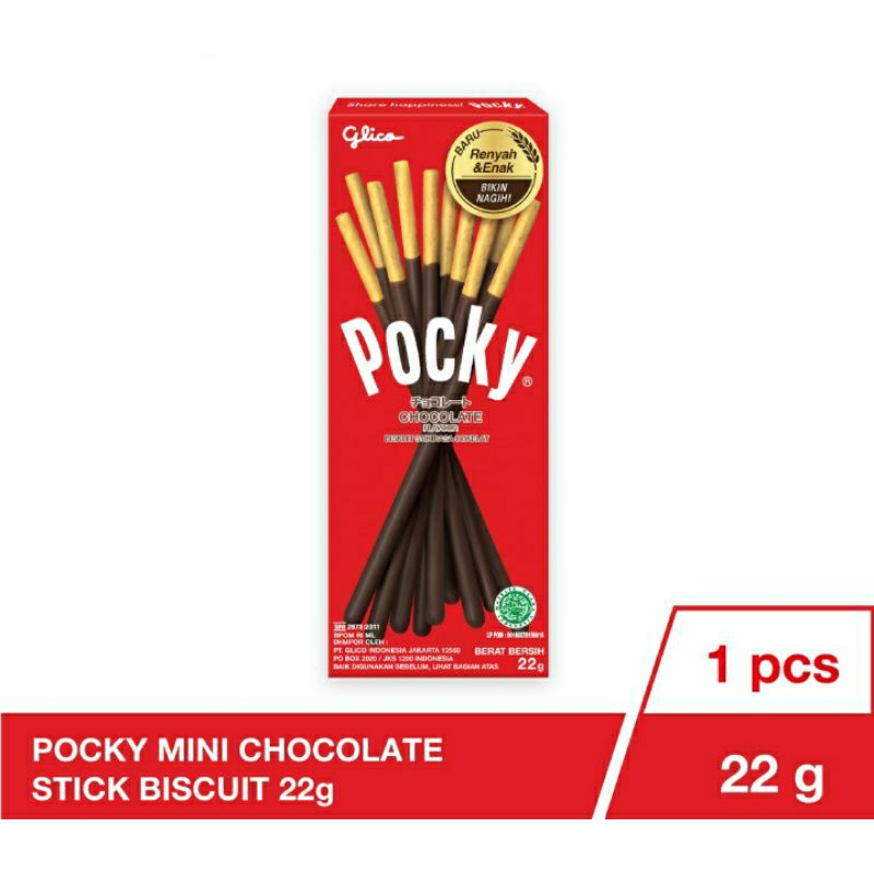 

Pocky biskuit stik coklat 22g