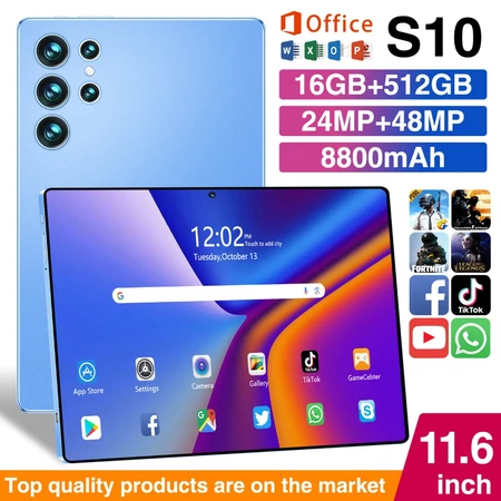 Hancdon Tab S12 (16GB+512GB)11.6inch"IPS Screen Tablet Android 12 8800 mAhDual Sim Card advanTablet 