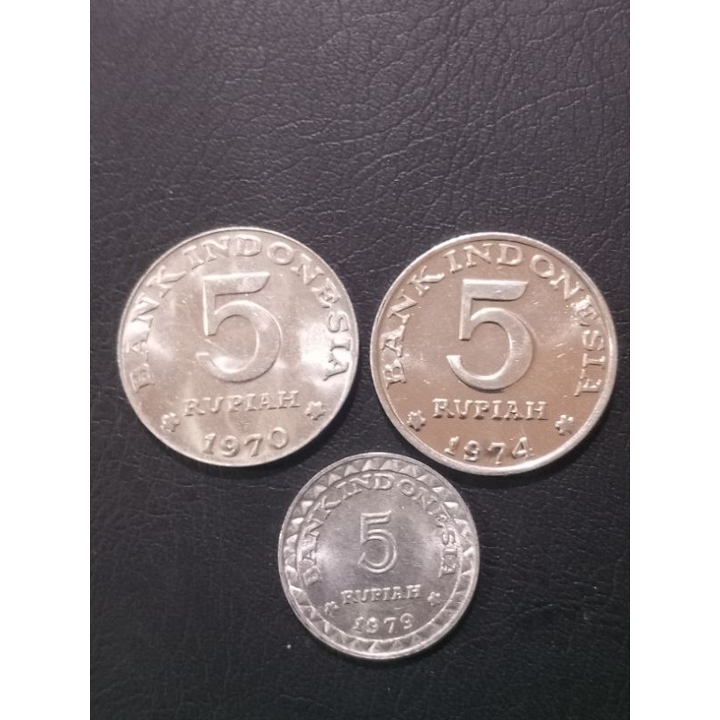 SC21 Set koin 5 Rupiah Beda Tahun Gress/UNC