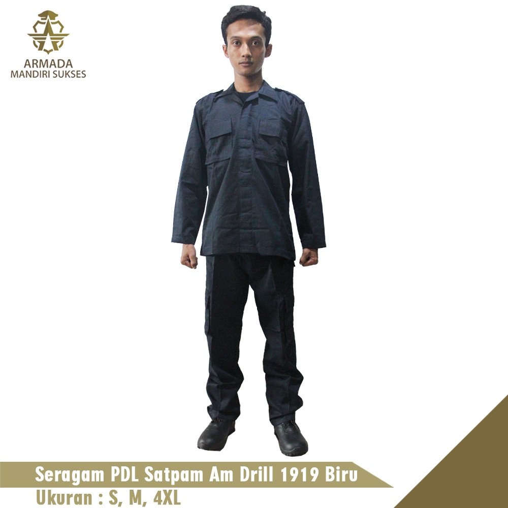 Seragam PDL Satpam AM Drill 1919 Biru
