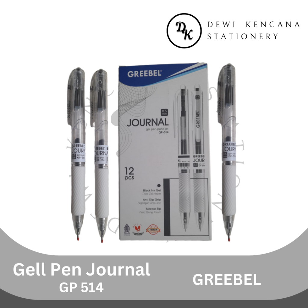 

Pulpen Gell Greebel Journal GP-514 1 Lusin 12pcs