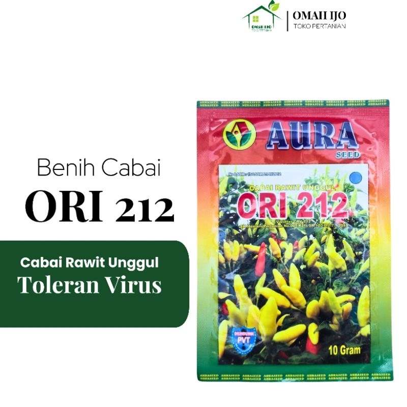 Cabe Ori 212 Kemasan 10gr Original Pabrik Aura Seed Ori 212