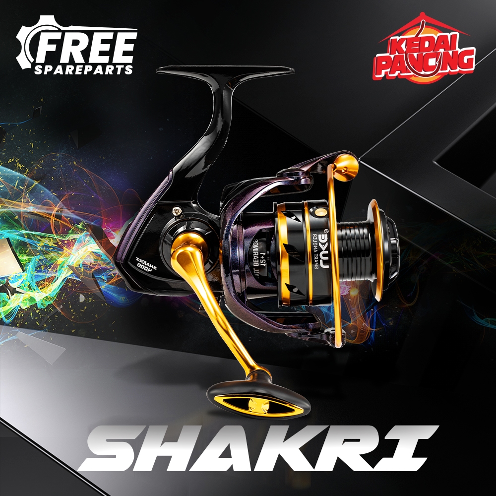 REEL PANCING LUKE SHAKRI POWER HANDLE 12+1BB FISHING REEL FREE SPAREPART