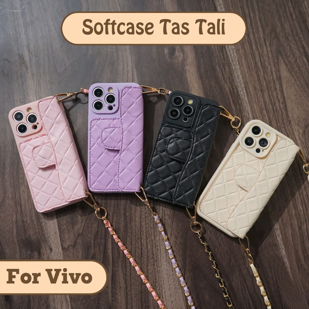 Case Dompet Vivo Y19S V40 Lite V30 V27 V25 Y27S Y12 Y15S Y100 Y16 Y35 Y02 Y28 Y18 Y91C V23 V21 - Cas
