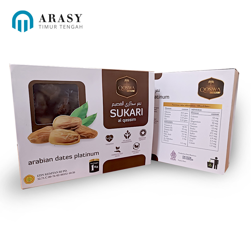 

Kurma Sukari Premium 1kg - Arabian Dates
