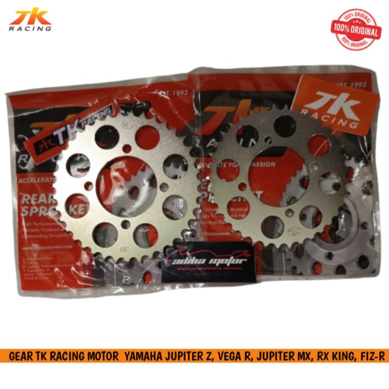 Gir Gear Depan&Belakang Tk Racing Yamaha Fiz r, Rx King, Jupiter Z, Jupiter Mx dll