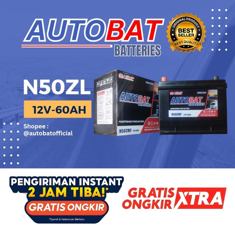 Aki Mobil Autobat N50ZL 12v 60Ah