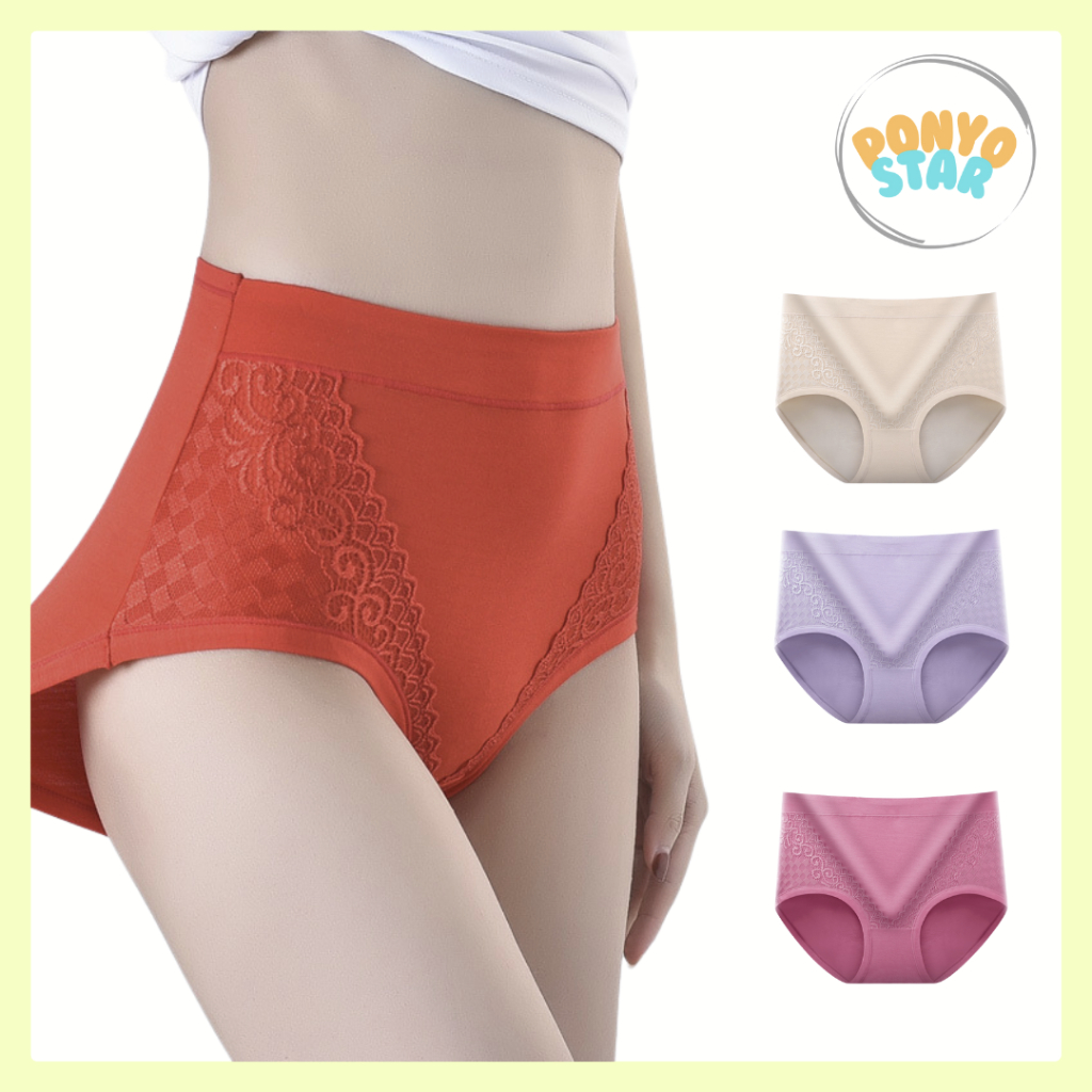 150 CD Dalaman Celana Dalam Katun Lembut Dengan Renda Tipis Cantik Kolor Wanita Perempuan High Tingg