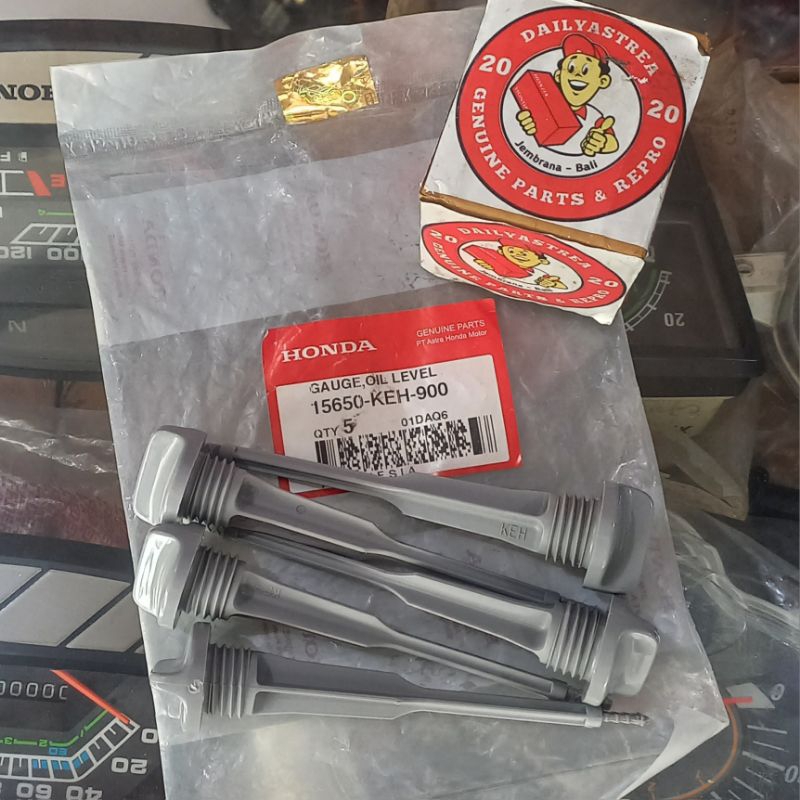 GAUGE OIL STICK STIK COLOKAN TUTUP OLI MESIN HONDA GL MAX PRO NEOTECH ORIGINAL ORI 15650-KEH-900