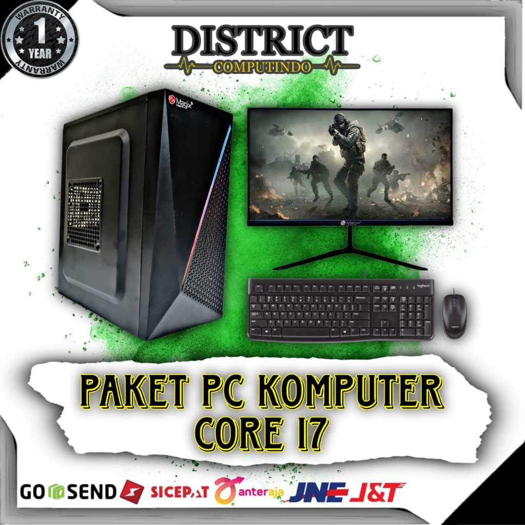 PAKET LENGKAP PC KOMPUTER CORE I7 3770 LED 22 INCH